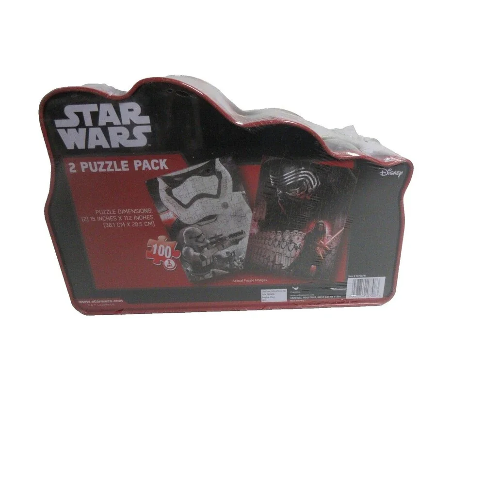 Star Wars The Force Awakens 100 Piece 2 Puzzle Pack Disney Cardinal Kylo Ren New